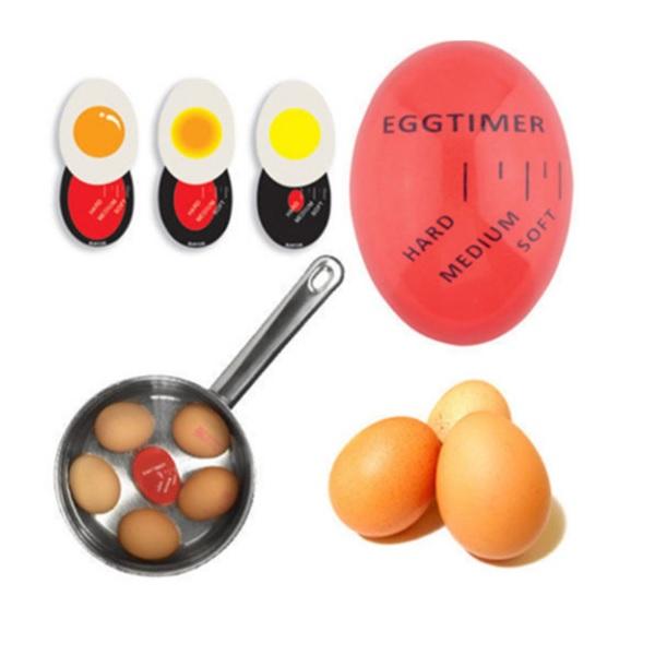 Resin Material Colour Changing Egg Timer Perfect Boiled Eggs By Temperature Kitchen Helper