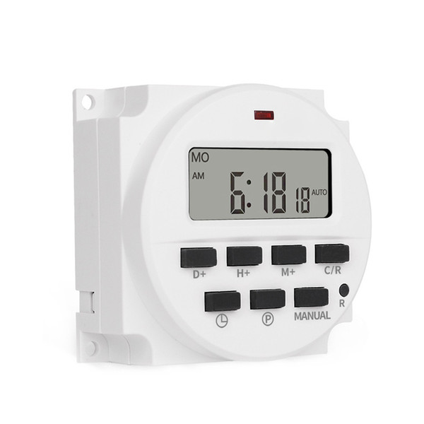 220V Control Power Timer AC Timer Switch Control 7 days Programmable Time Relay 16A 50 / 60Hz Electric Instrument