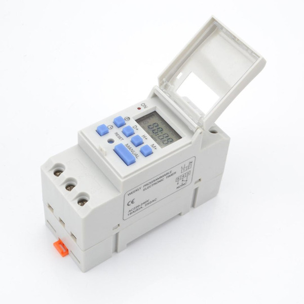 Digital LCD Power Timer Electronic Weekly 7 Days Programmable Digital Timer Switch Relay Control 220-230V 6-30A