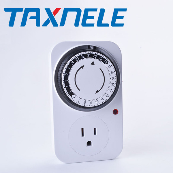 24 Hour Mechanical Timer Switch US standard Socket Mechanical Timer 220V 16A US plug Electrical Plug Program Power Switch