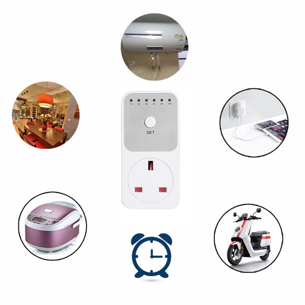 Time Setting Swtich Timer Control Socket US EU UK Plug 10HrTimer Socket Countdown Intelligent Electricity Power Metering