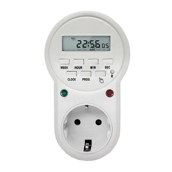 Smart Power Socket Digital Timer Switch Energy Saving Adjustable Programmable Setting of Clock/ On/ Off Time EU /US/ UK Plug