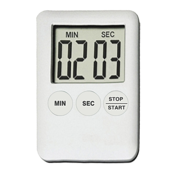 Simple Super Thin LCD Digital Screen Kitchen Timer Square Cooking Timer Count Up Countdown Alarm with Magnet