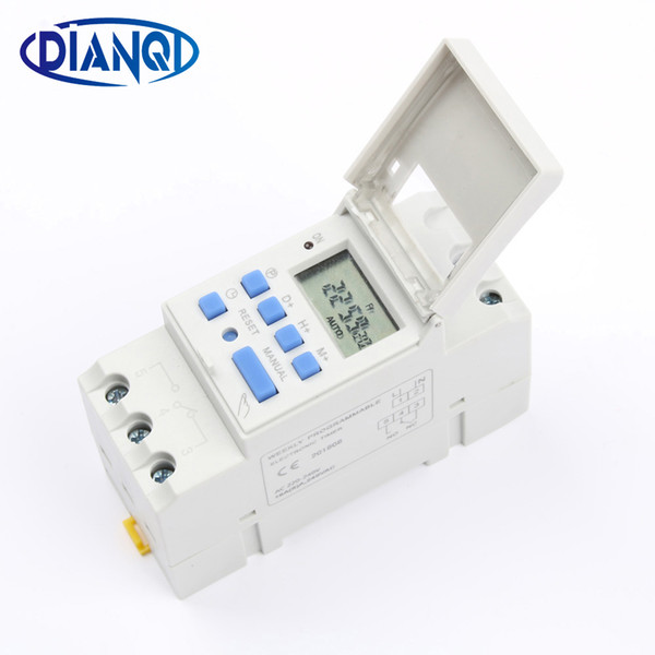 Electronic Weekly 7 Days Programmable Digital TIMER SWITCH Relay Control 220V 230V 6A 10A 16A Din Rail tp8a16 No lock