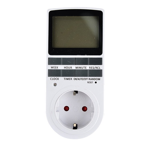 New EU/US/UK Plug Portable Plug-in Digital Timer 24h 7day Week with LCD Display for Indoor Appliance Lights/TV