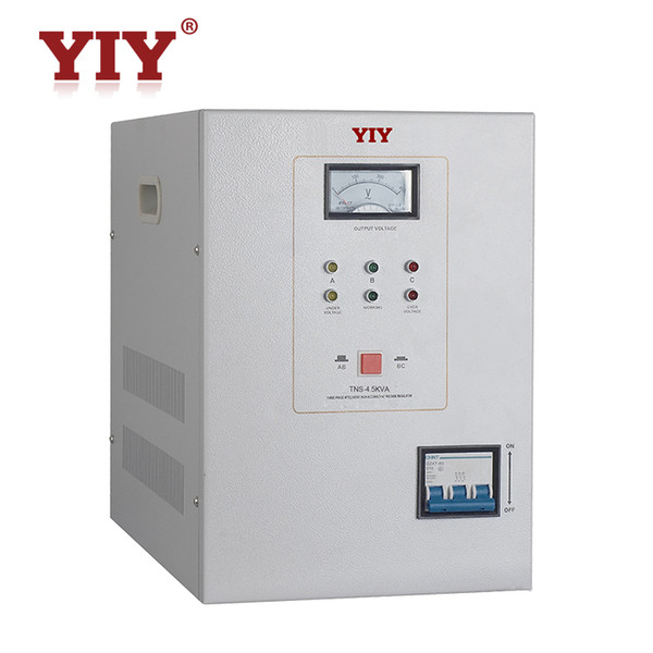 YIY AC automatic voltage regulator Stabilizer TNS series 4.5KVA WIDE AC VOLTAGE INPUT RANGE 3-PHASE 4-WIRE OR 3-PHASE 3-WIRE 50/60Hz