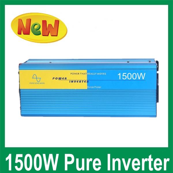 high quality SINE PURE WAVE 1500W peak 3000W solar inverter off grid system input DC12/24V output 100/220V or 220/230/240V