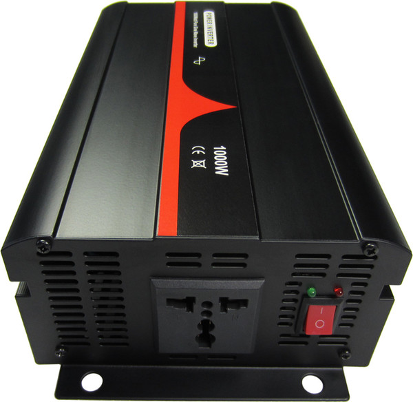 Free Shipping 24VDC to 220VAC 50HZ German Socket 1000W Pure Sine Wave Power Inverters