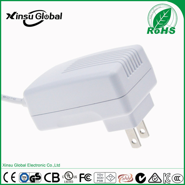 For LED light portable 12V 2A power adapter with UL cUL FCC PES SAA GS CE RCM C-tick