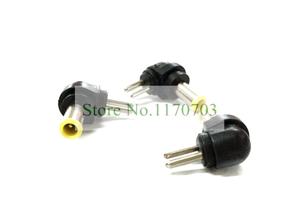 100 pcs DC 5.0x3.0mm Male to 2 pin Power 90 degree bend Connector Plug