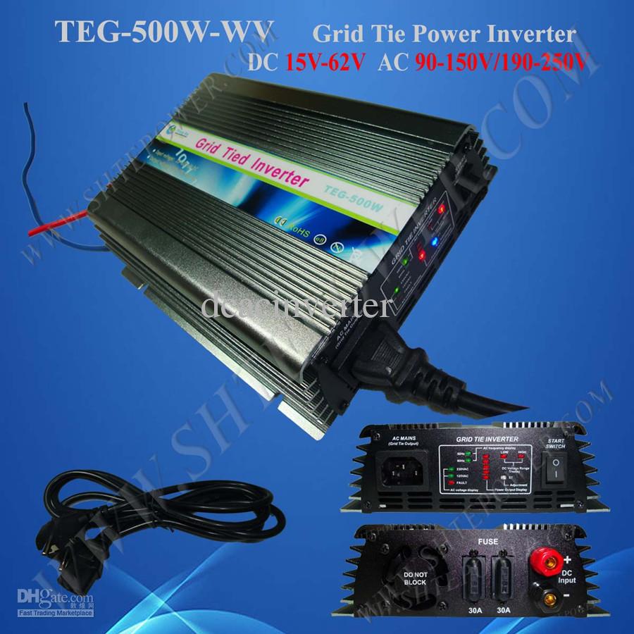 500w On Grid Tie Solar Power Inverter, DC 22V~60V to AC 240V, solar invertor