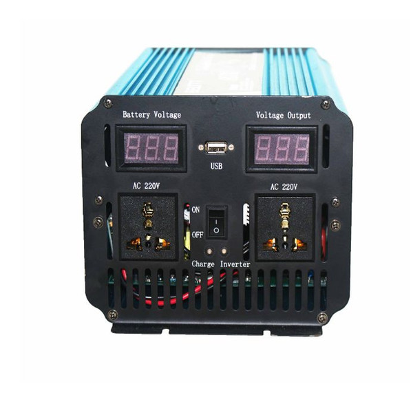 1500W Peak 3000W 12VDC TO 220VAC led display Pure Sine Wave power inverter+Charger & UPS