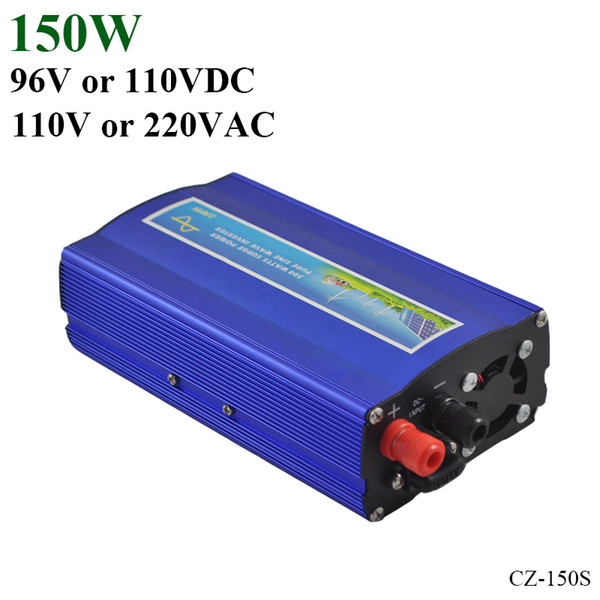 96V/110V DC to AC 110V/220V 150W pure sine wave inverter, small off grid inverter with UPS for solar or wind power system