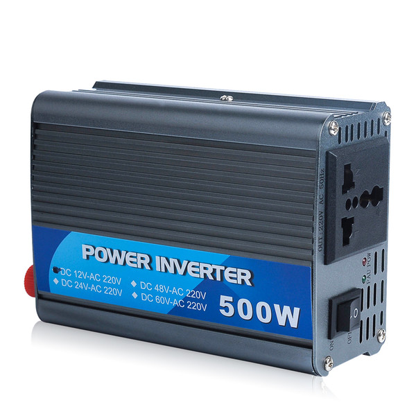 Low Price Off grid tie 500w Watt modified sine wave inverter dc ac 12V 110V 220V luminous battery charger power inverters