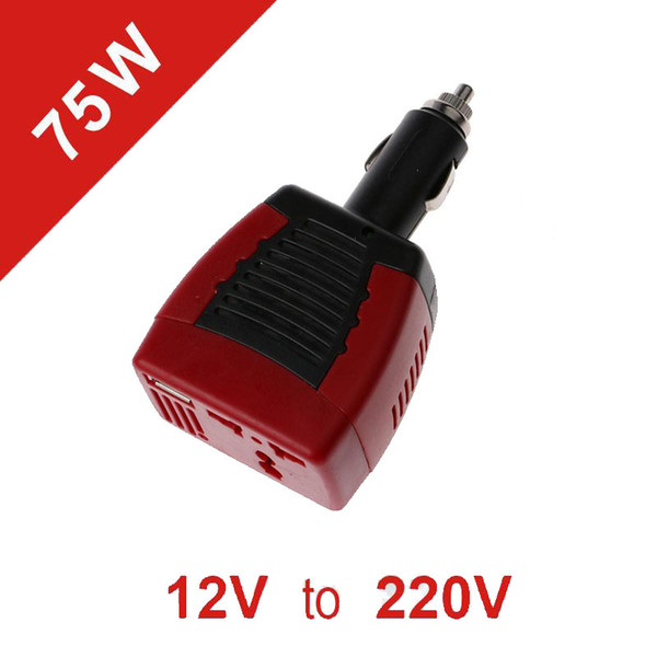 75W Power Inverter Car Laptop Charger DC 12V to AC 230V 240V Converter Adapter with 3-Pin Plug Suitable