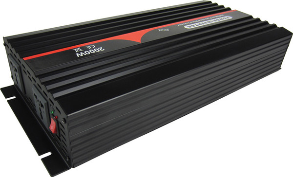 High Quality 24VDC to 230VAC 50HZ UK Socket 2000W Pure Sine Wave Solar Power Inverter