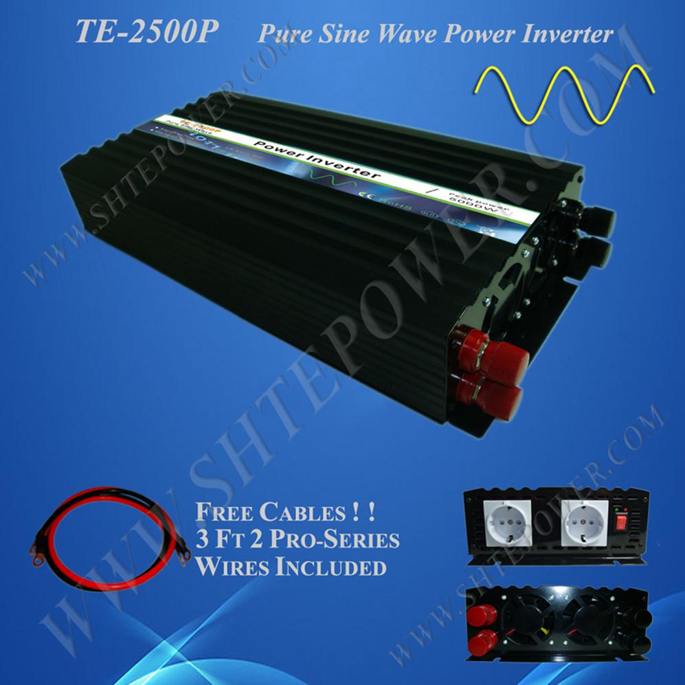 Manufacturer Sell 2500W True Sine Wave Power Inverter, DC 24v to AC 120V Power Invertor