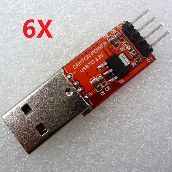 6P 3 functions USB Power Supply Module 5V to 3.3V DC-DC Step-Down Buck AMS1117 LDO Module