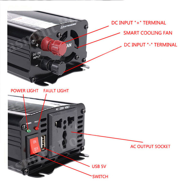 300W solar system inverter ac 220-240V dc 12V off grid inverter solar panel micro inverter