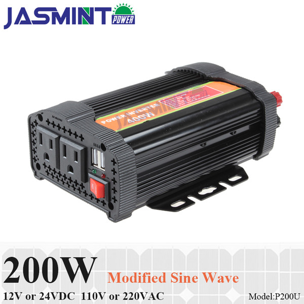 200W peak 400W DC12/24V AC110/220V modified wave sine inverter Portable car power inverter converter vehicle power supply