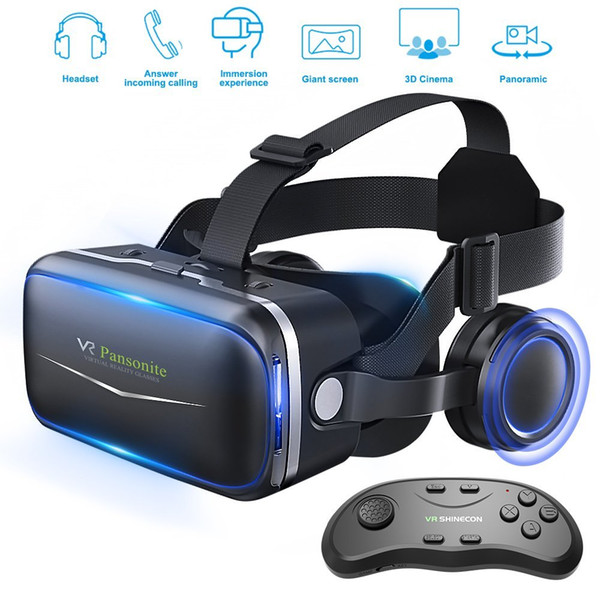 VR SHINECON phantom 6 generation headphone edition game head mounted helmet mounted theater integrated machine 3D glasses panoramic view VR