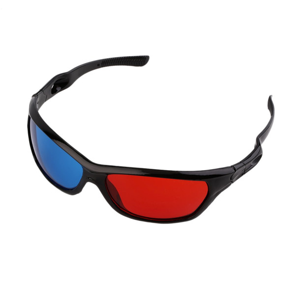 Universal 3D Glasses Black Frame Red Blue 3D Visoin Glass For Dimensional Anaglyph Movie Game DVD Video TV In stock!