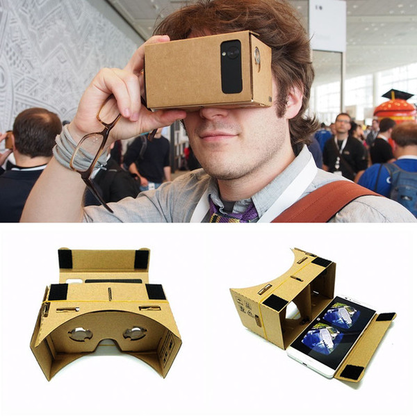 VR Glasses Box VR Cardboard Glasses 3D Eyeglasses for Xiaomi Android Box for iPhone 5 6 7 Smart Phones