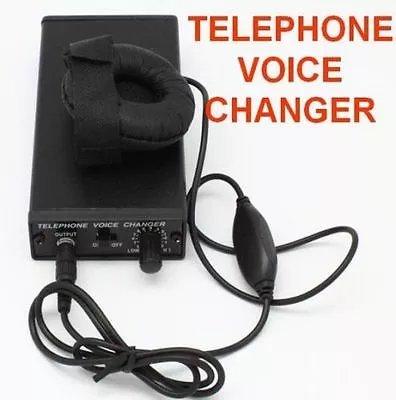 Newest telephone voice changer Professional voice Disguiser Phone Transformer Changer televoicer handheld Change Voice Gadgets black