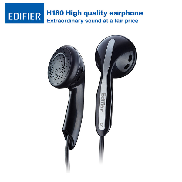 Edifier H180 In-ear Earphones Hi-Fi Stereo Headset Classic Earbud Style Music Earphone for iPhone Samsung Xiaomi HTC iPad Tablet