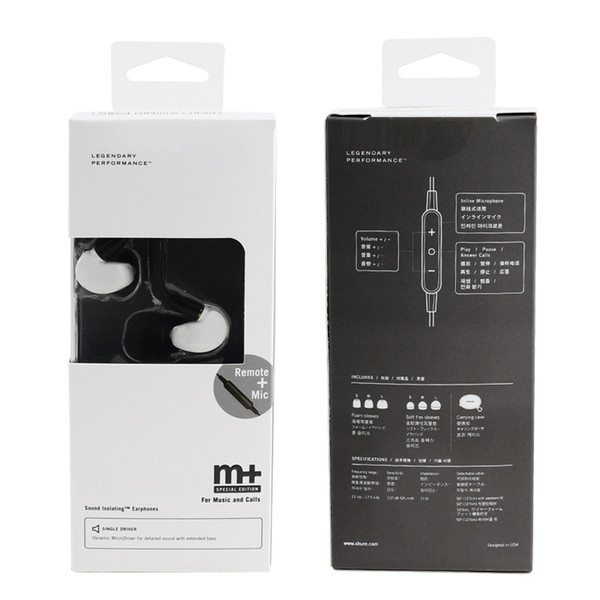 Wired With Mic SE215 Headphones Earphones In Ear Noise Cancelling Bluetooth Sports Earphone SE215-BT1 edition Earbuds in available