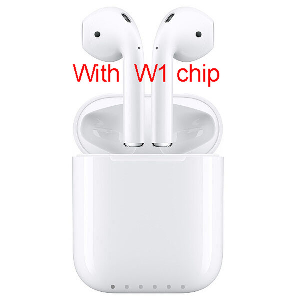 2019 With W1 Chip Airpods Wireless Bluetooth Charging Cases ear Earphone case works Touch, Voice Control, Connect to Top quality