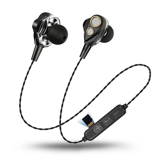 Four Speakers 6D Surround Sound Bluetooth Earphones With TF Card Stereo Bass Sport Wireless Headphone For Mobile Phone