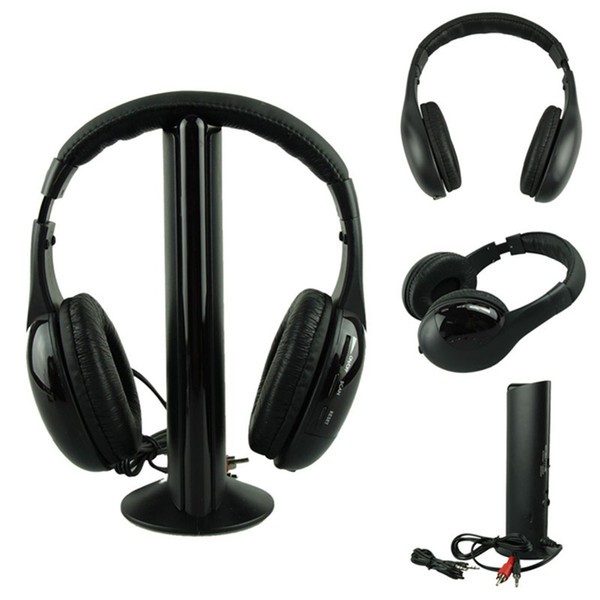 Best Price Headphones HOT 5IN1 Wireless Headphone Casque Audio Sans Fil Ecouteur Hi-Fi Radio FM TV MP3 MP4 top quality