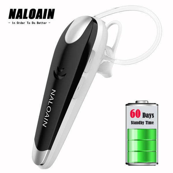 NALOAIN 60 Days Standby Hands Free Bluetooth Earphones Wireless Headset Business Headphones With Microphone For iPhone Samsung