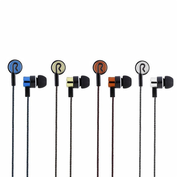 5 Colors Earphones Sports Running Noise Isolating Stereo 1.1M in-Ear 3.5mm Media Player Music Earphone Stereo Music Headphone