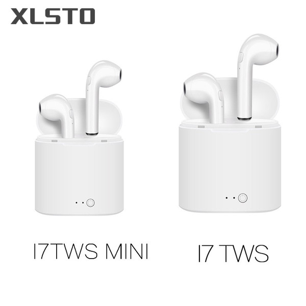 2018 New i7tws Mini Bluetooth Double ear Earbuds Earphone i7 TWS Wireless Air Headsets pods with mic for IPhone 8 7 Plus Android