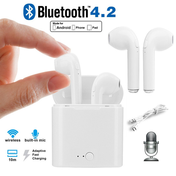 X-DRAGON Mini Wireless Bluetooth Earphone Stereo Earbuds Headset In Ear Dual Earphones with Charging Box for Phone Pad Loptop