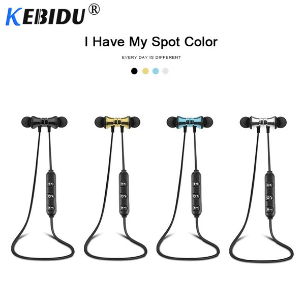 kebidu Bluetooth sports Earphone Headset waterproof 4.2 Magnetic attraction Mic For iPhone X XS Max 6 8 Samsung S8 S9 huwai p20