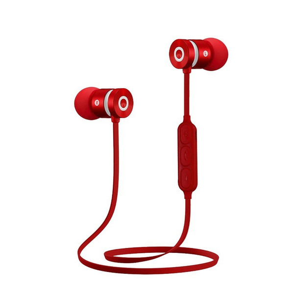 Metal Sports Earphone Bluetooth Headphone Sweat Proof Magnetic Earpiece Stereo Wireless Headset for Mobile Phone for iphone
