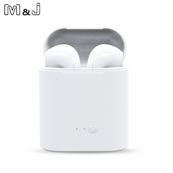 2 Pcs i7s TWS Headphone Wireless Bluetooth Earphone Twins Earpiece Stereo Music Headset With Charge Box For All Smart phone