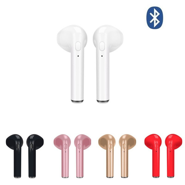 I7 i7s tws in-ear Bluetooth Earphone Binau Wireless headset Earbuds Headphone With MicPhone for iPhone Xiaomi Samsung Huawei LG