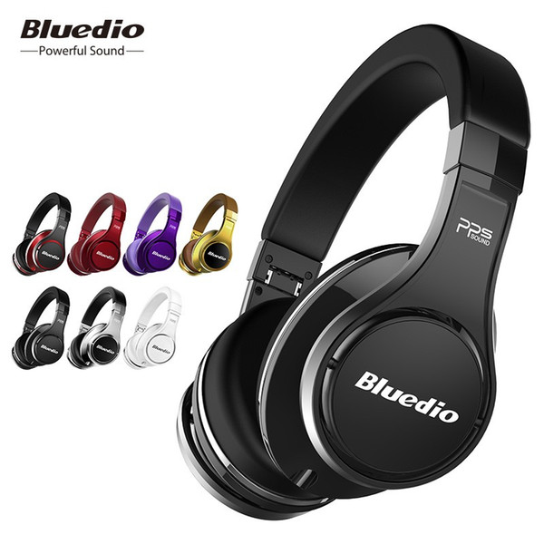 Bluedio original U(UFO) Bluetooth headphones Patented 8 Drivers HiFi Over-Ear wireless headset for Xiaomi with Mic 3D sound