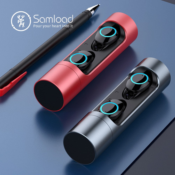 Samload Bluetooth 5.0 Wireless Earphone Deep bass Earbuds Waterproof Headphone with Charging Box For Apple iPhone 6 7 8 X Sony