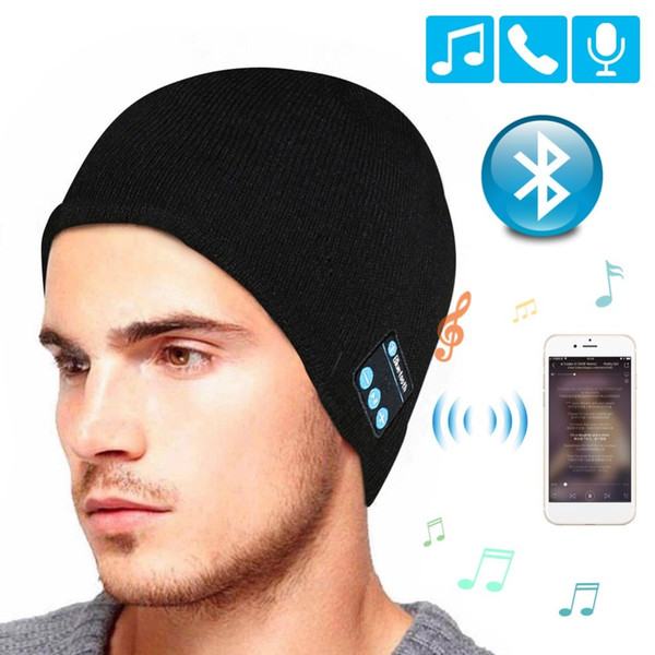 Bluetooth Earphone Music Hat Winter Wireless Headphone Cap Headset With Mic Sport Hat For Meizu Sony Xiaomi Phone Gaming Headset