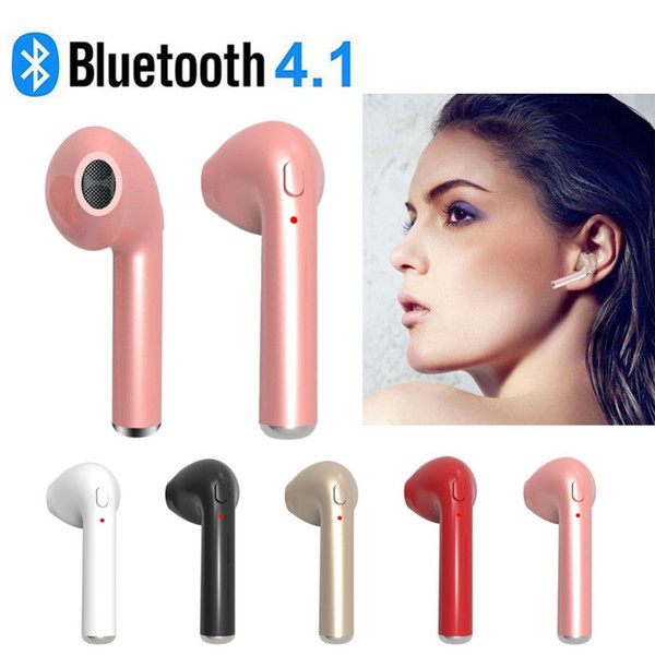 i7 Mini Wireless Bluetooth Headset In-Ear Stylish Sports Stereo Music Earphone For iPhone Only Suitable for Left Ear #272950