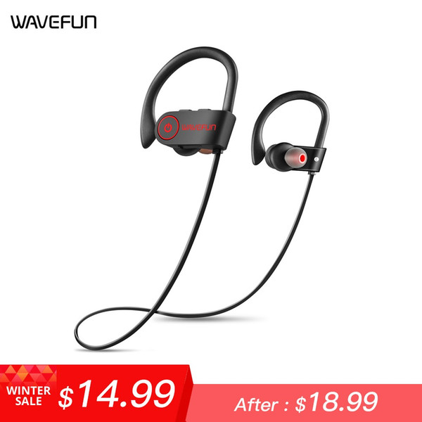 Wavefun X-Buds super bass bluetooth headphones wireless headphones bluetooth earphone IPX7 waterproof for sports phone with mic
