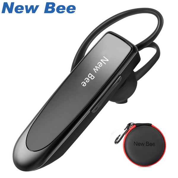 New Bee Hand-free Wireless Bluetooth Earphone Mini Bluetooth Headset Headphones with Mic 22H Music Play Time for Mobile Phones