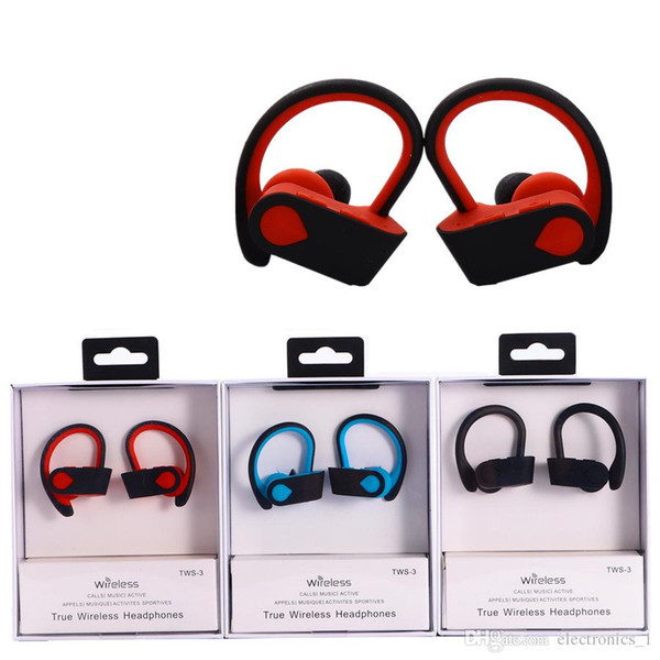 TWS S-3 Wireless Earphone 5.0 bluetooth sport stereo headphone True sound wirelss Blutooth erphone for iphone