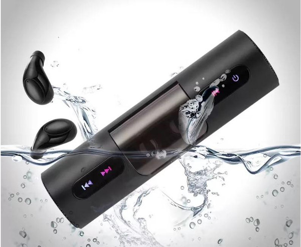 New arrival Fantime 8 TWS Wireless earphone outdoor sport stereo bluetooth 4.1 In-Ear headphones with speaker charging box
