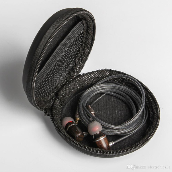 Newest Creative phone headset H24 wooden ear shell gift earphone personality earphone with mic for iphone